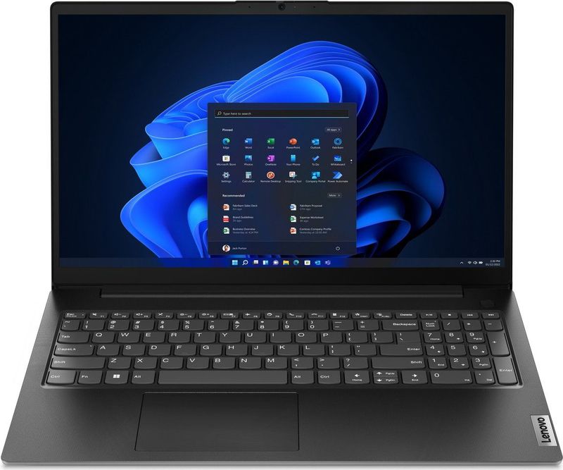 Lenovo V15 G4 AMN AMD Ryzen™ 5 7520U Laptop 39,6 cm (15.6"") Full HD 8 GB LPDDR5-SDRAM 256 GB SSD Wi-Fi 5 (802.11ac) Windows 11 Pro Belgisch Zwart