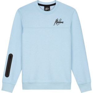 Malelions Junior Sport Counter Sweater Light Blue - Maat 152