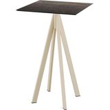 Infinity Statafel Zand Frame + Riverwashed Wood HPL 70x70 cm - Essentials 120061477