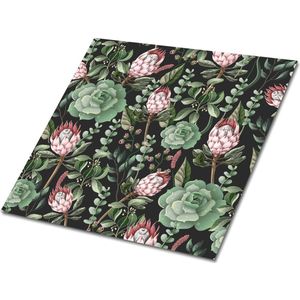 Tulup PVC Tegels - Bloemen Vinyl Tegels - 30 cm x 30 cm - Groente Vinyl Wandtegels - Set van 9 - Vinyl Tegels Zelfklevend - Kinderen Plaktegels - Wand PVC Tegels - Plaktegels keuken en Badkamer