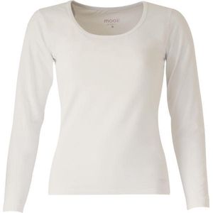 MOOI! Company -T-shirt Arlette lange mouw - O-Hals - Aansluitend model - Kleur Ecru - XL