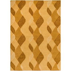 Vloerkleed Brink & Campman Decor Riff Straw Yellow 98206 - maat 140 x 200 cm