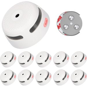 X-Sense XS01 Rookmelder met magneet montage - 10 Rookmelders - 10 jaar batterij - Compact design - Voldoet aan Europese norm - Brandalarm zonder boren