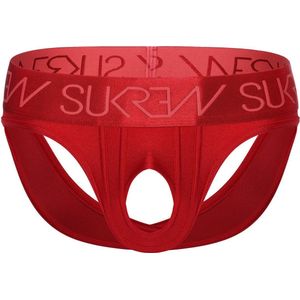SUKREW U-Style V-Brief Liberty Red - MAAT XS - Heren Ondergoed - Erotische jockstrap voor Man - Sexy mannen Jock