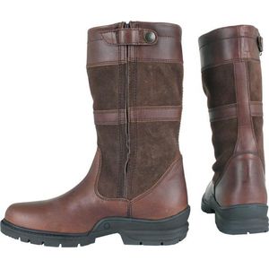 Horka Outdoorlaarzen York Halfhoog Leer/suède Bruin/groen Mt 46