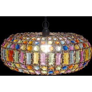 Plafondlamp DKD Home Decor 44 x 44 x 23,5 cm Metaal Koper Multicolour 40 W 50 W