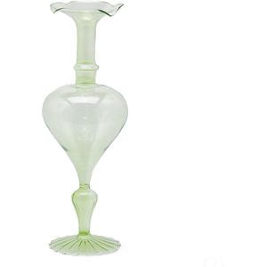 EDG Bloemenvaas Glas Groen D 13 cm H 35 cm Opening 2 cm