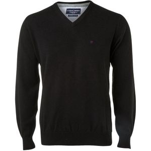 Casa Moda - Pullover Zwart - Heren - Maat M - Regular-fit