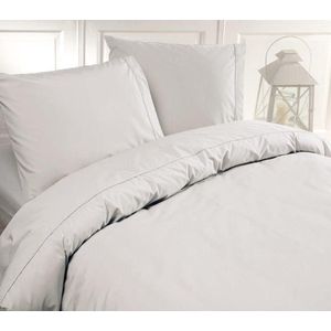 Luxe Percale Katoen Dekbedovertrek Valetijn Wits-s240x200/220s-sFijn Gewevens-sElegant En Zacht