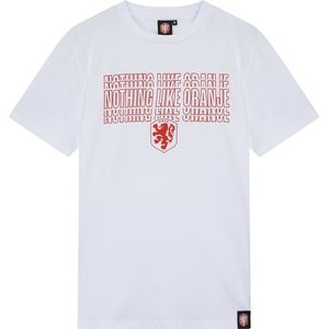 Nederlands Elftal T-shirt Heren - Wit - EK 2024 - Maat XXL - Officiële KNVB Kleding - maat XXL