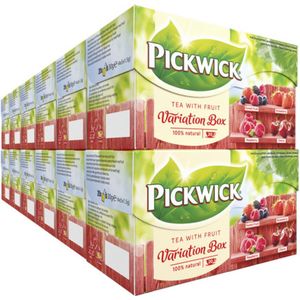Pickwick Fruit Thee Variatie Rood - 12 x 20 theezakjes