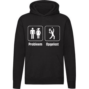 Probleem opgelost | tennis | relatie | gezin | gezeik | ruzie | sport | hobby | Unisex | Trui | Hoodie | Sweater | Capuchon