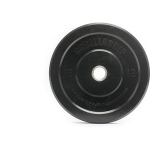 Gorillagrip - Bumper plate 15 kg/ 50mm/Halterschijf/ Weightlifting/ Gewichtheffen