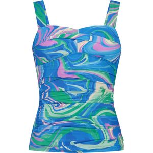 TEN CATE BEACH - tankini top twisted padded - Off White