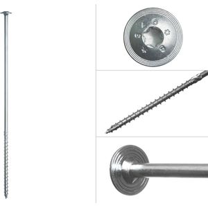 Wovar Tellerkopschroeven Verzinkt 8.0 x 300 mm Torx | Doos 50 Stuks