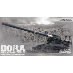 1:35 Glow2B 8109999 Dora Railway Gun - Premium - Limited Edition! Plastic Modelbouwpakket