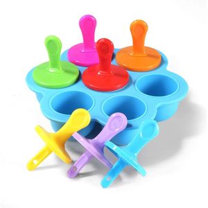 Jumada's IJsvormpjes - IJsjeshouders - Waterijs vormen - IJslolly vormen - Set van 7 stuks - Multicolor Set