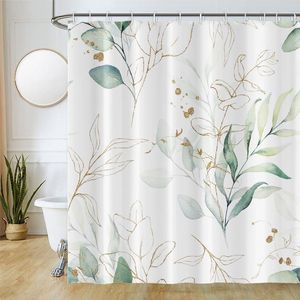Douchegordijn Eucalyptus - waterdicht en anti-schimmel - 180x180 cm