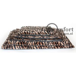 Comfort benchkussen bonfire zebra zw/bruin maat 4