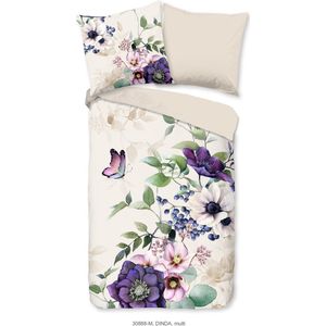 Pure Dekbedovertrek ""bloemen"" - Multi - (200x200/220 cm) - Microfiber