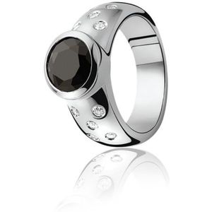 ZINZI zilveren ring zwart ZIR575Z