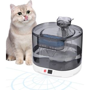 Drinkfontein Kat - Kattenfontein met Sensor - Drinkbak Hond - Waterdispenser - Zwart