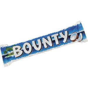 Bounty Melk, Chocoladereep Met Kokosvulling (pak 24 stuks)