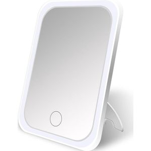 LED make-upspiegel met aanraakschakelaar - dimbare helderheid - USB-oplaadbaar