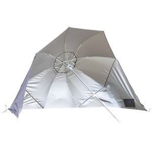 Bo-Camp - Strandparasol - Met zijwanden - Grijs