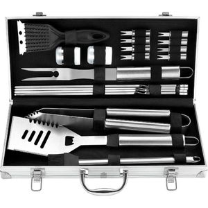 Romanticist - barbecueset in aluminium koffer - BBQ-set 19-delig