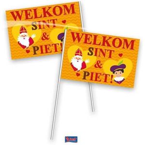 Sint en Piet Zwaaivlaggetjes 30cm 1 stuks