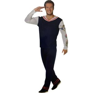 Nautische Stijl Zeilersset: Sailor Shirt en Pantalon in Maat M voor een Trendy Look!