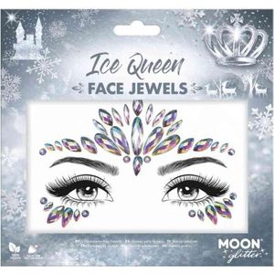 Moon Creations - Moon Glitter - Ice Queen Gezicht Diamanten Sticker - Multicolours