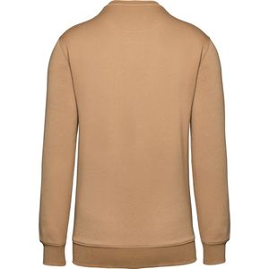 Sweatshirt Unisex S WK. Designed To Work Ronde hals Lange mouw Camel / Black 70% Polyester, 30% Katoen