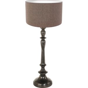 Steinhauer tafellamp Bois - zwart - hout - 3770ZW