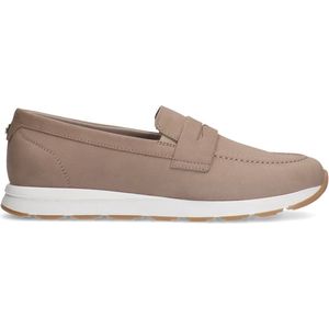 No Stress - Dames - Taupe nubuck loafers - Maat 42