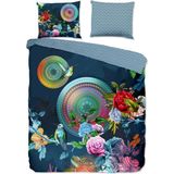 HIP Chachou - Flanel - Dekbedovertrek - Tweepersoons - 200x200/220 cm - Blue