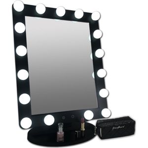 Grote verlichte make up spiegel LED hollywood spiegel 3x licht stand - dim functie spiegels