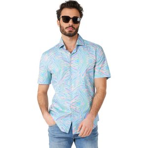 OppoSuits SHIRT Short Sleeve Holoperfect - Heren Carnavals Overhemd - Zomer Shirt - Mix Kleur - Maat M