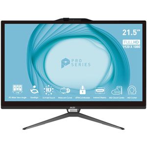 MSI Pro AP222T 13M-072IT Intel® Core™ i3 i3-13100 54,6 cm (21.5"") 1920 x 1080 Pixels Alles-in-één-pc 8 GB DDR4-SDRAM 512 GB SSD Windows 11 Pro Wi-Fi 5 (802.11ac) Zwart