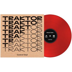 Native Instruments TRAKTOR Control Vinyl MK2 2024 Edition, red - DJ-control