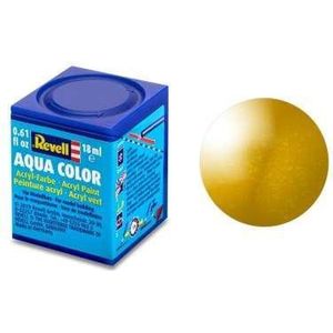 Revell Aqua #92 Brass - Metallic - Acryl - 18ml Verf potje