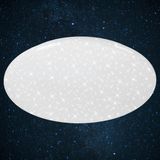 Briloner Leuchten VERB - plafonnière dimbaar - plafondlamp met sterdecor - incl. afstandsbediening - incl. nachtverlichting - incl. kleurtemperatuurregeling (3.000 - 6.500 Kelvin) - Ø 56cm - LED - 50 W - 4.000 lm