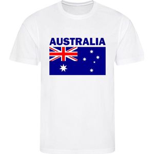 Australië - Australia - T-shirt Wit - Voetbalshirt - Maat: L - Landen shirts