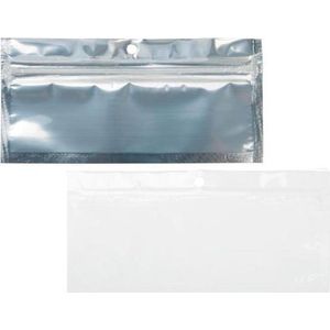 Gripzakken Transparant/Wit 5x5cm (100 stuks) | ziplock | gripzak