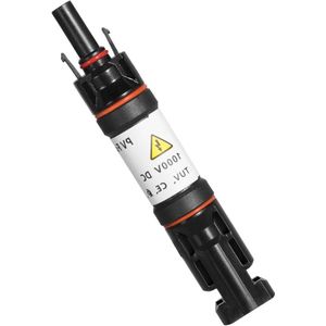 Solar PV Fuse Plug 1000V DC 15A IP67 Waterproof Photovoltaic Fuse Holder Connector for Solar PV Installation by Jadeshay