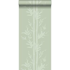 Origin behang bamboe olijfgroen - 345752 - 53 x 1005 cm