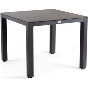 Tierra Outdoor Tuintafel Briga - Aluminium en Trespa - Forest Grey - 100x100cm