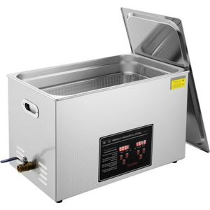Roestvrijstalen reinigingsapparaat - ultrasoonreiniger 172 W - met digitaal display 0-30 minuten - 3 L