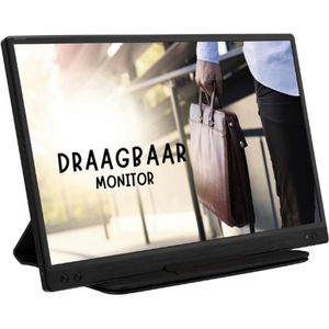 Zenscreen MB166C 15,6 Inch FHD Laptopmonitor - Telewerken of Gamen - USB Type-C Voeding en Weergave - IPS Paneel 1920x1080 - 250cd/m² - Blauwlichtfilters - Flikkervrij - Zwart - Energieklasse B